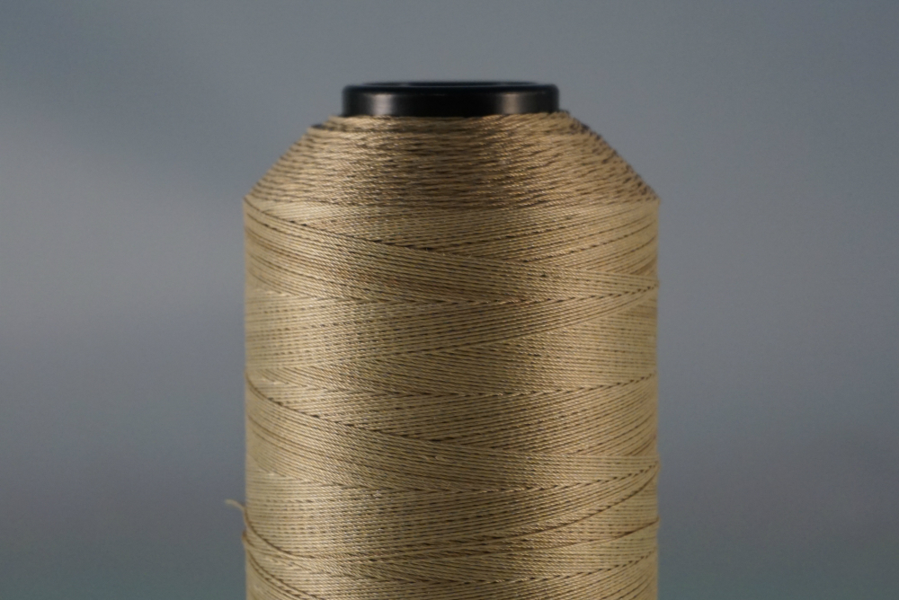 High temperature kevlar sewing thread with stainless steel wires